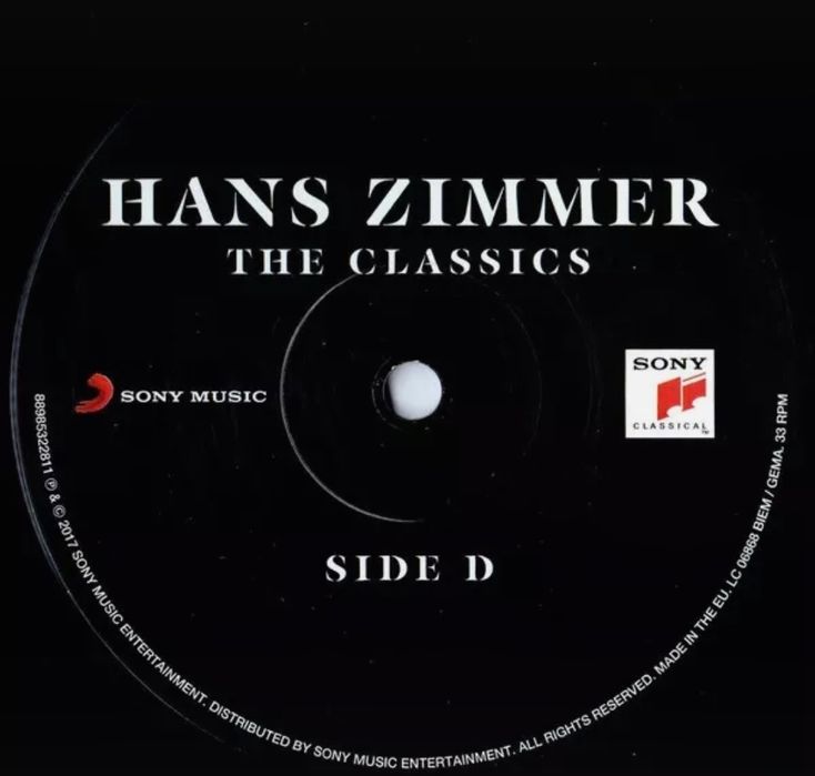2LP Hans Zimmer: The Classics 180g Vinyl Limited Edition LTD