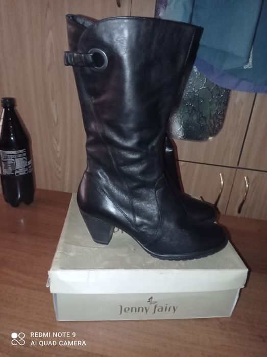 Кожаные сапоги Польша,25,5-26см 39 размер