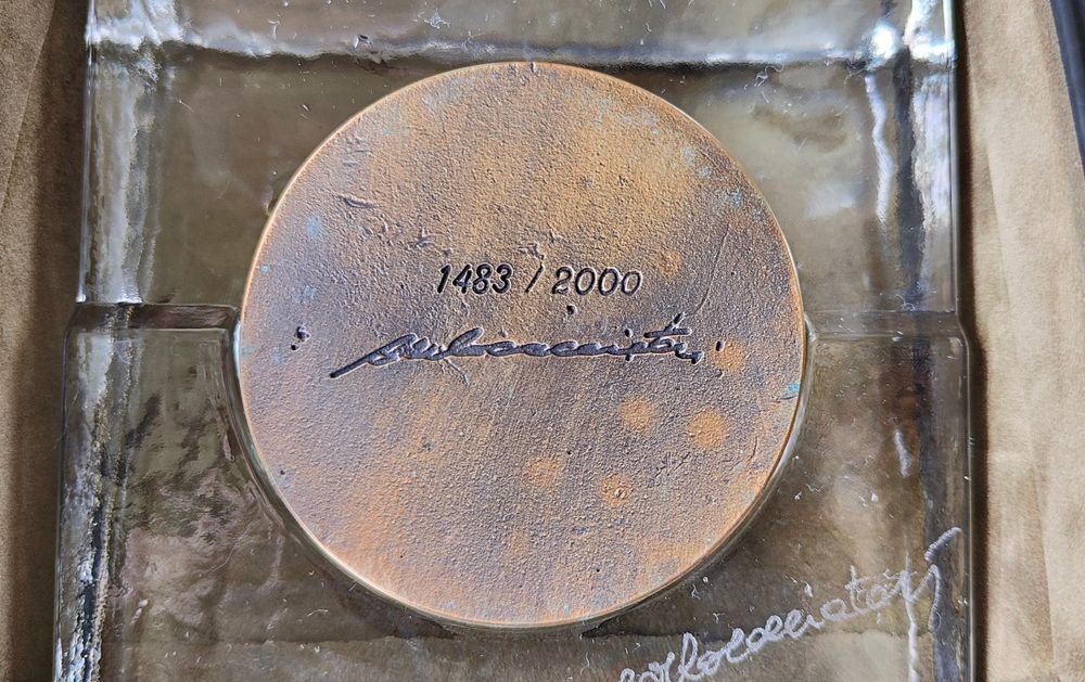 Ręcznie robiony medal Caggiati