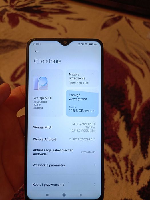 Smartfon Xiaomi Redmi Note 8 Pro 6 GB / 128 GB 4G (LTE) biały