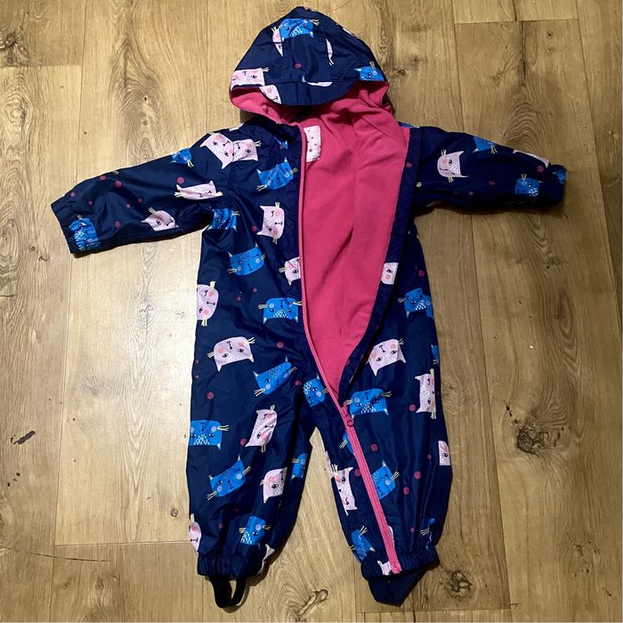 Комбінезон на флісі Poco Piano зріст 74–80 см |  9–12 місяців | котики