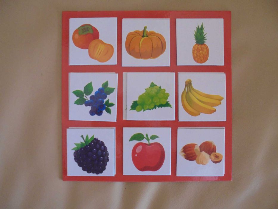 Jogo 3 em 1 Loto dos Frutos lindo