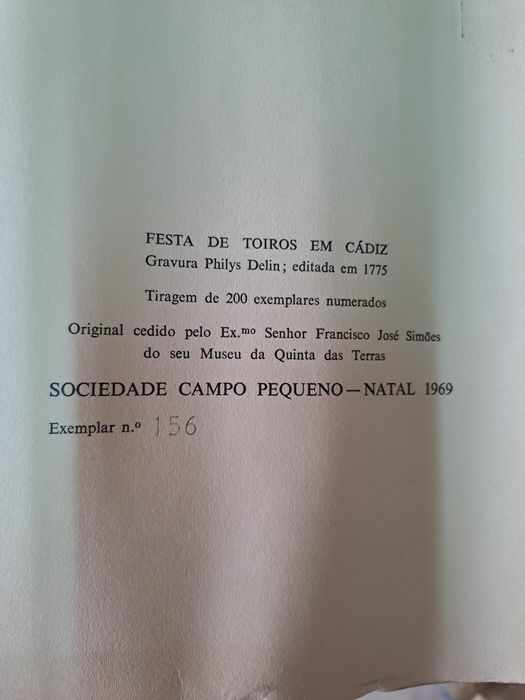 Gravura de Philys Delin, 1775. 'Festa de Toiros em Cádiz.