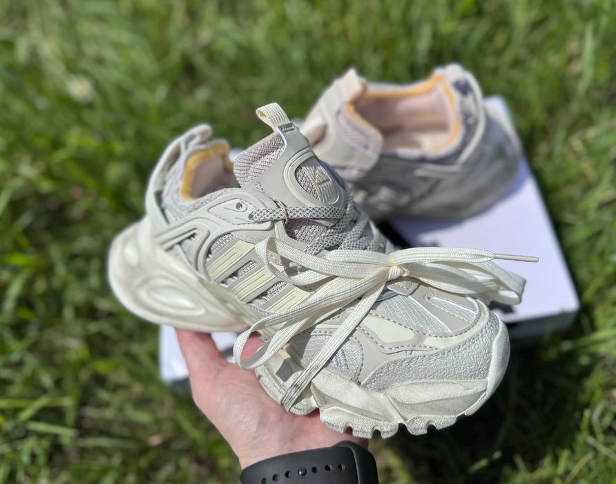 ‼️Останній 37/40 Розмір‼️Кроссовки Adidas Vento XLG Runner Deluxe Beige Grey/Кросівки Жіночі Венто