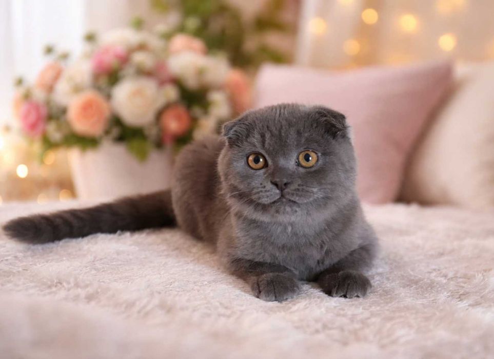 Шикарный шотландский вислоухий котёнок, мальчик,фолд