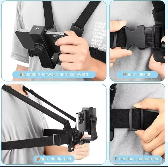 Крепление нагрудное для телефона, кріплення на груди для телефону