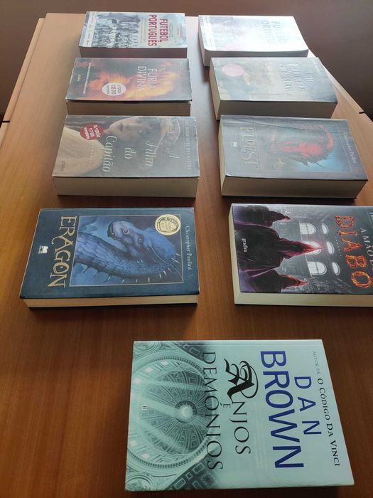 Livros Christopher Paolini, JR dos Santos e História Futebol Português
