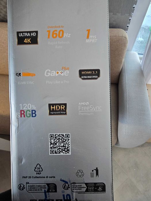 Ігровий монітор 32" ASUS TUF Gaming VG32UQA1A 4K 160Hz