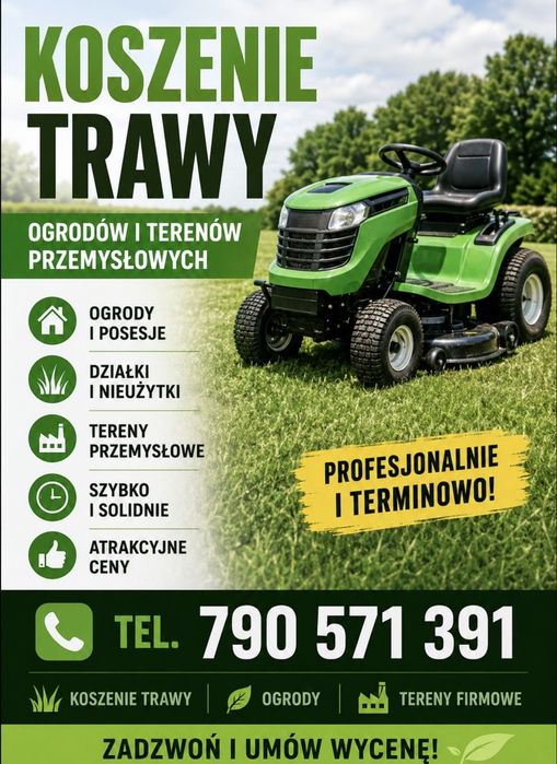 Usługa koszenia traw