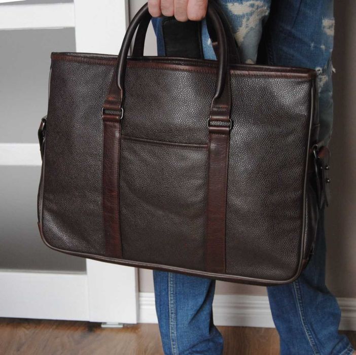 Шкіряна чоловіча сумка портфель Alfred Dunhill / кожаная сумка