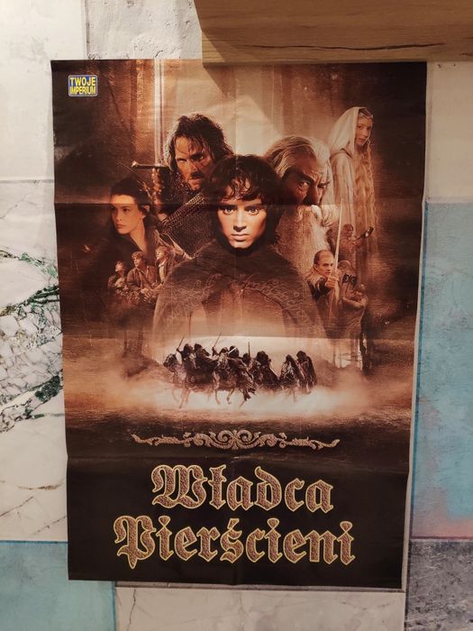 Plakat "Władca Pierścieni Drużyna Pierścienia"  2001r. unikat