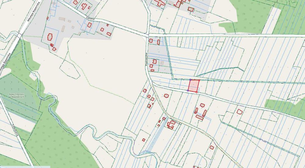 Działka na sprzedaż Węglewice (wydane warunki zabudowy)