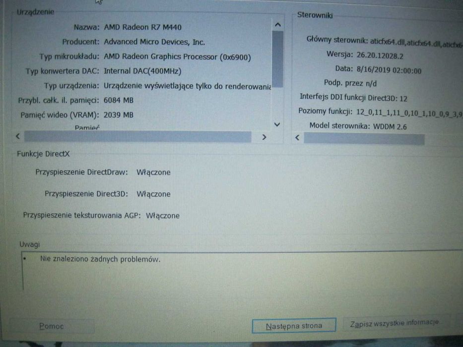 Laptop Dell i5-7200 SSD 256gb ram 8gb ddr4 Grafika R7 2g super stan