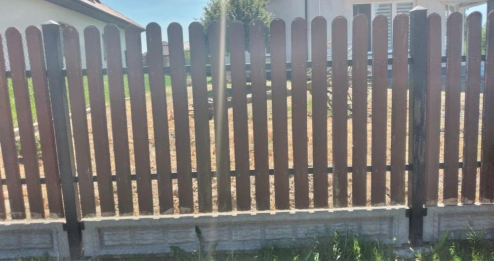 Ogrodzenie, gotowe przęsła drewniane, 7 sztuk+szkielet bramy i furtki