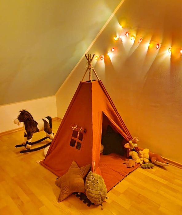 Yellow Tipi namiot dla dziecka do pokoju domek indiański