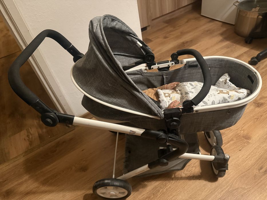 Wózek dla lalki z nosidełkiem