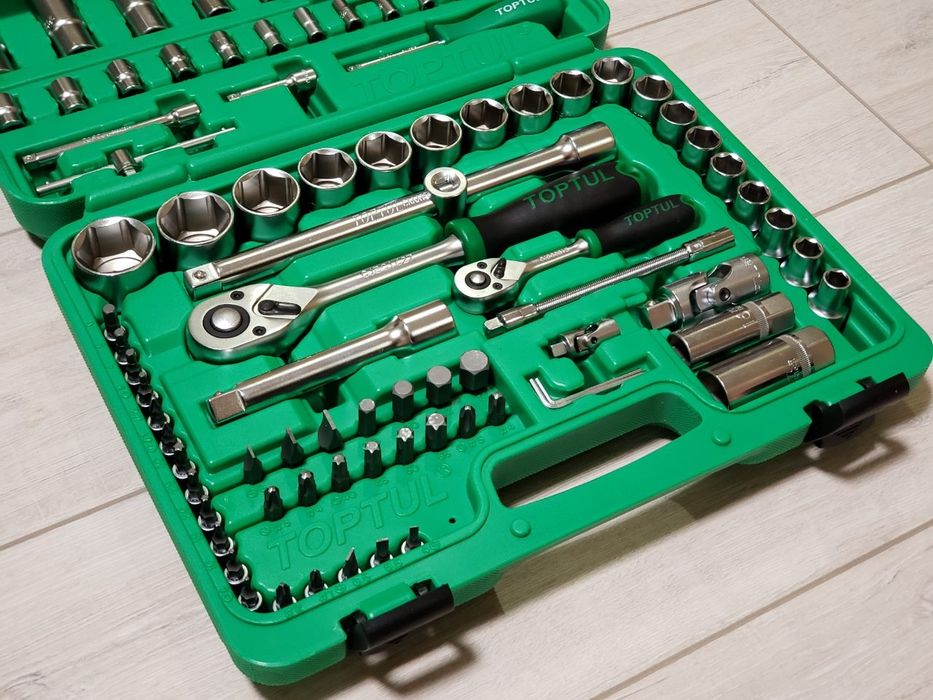 Набор инструментов 1/4" и 1/2" 94ед. TOPTUL GCAI094R