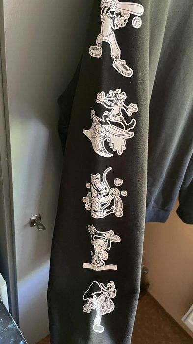 Худі Adidas Originals GOOFY CREW Disney L чорне