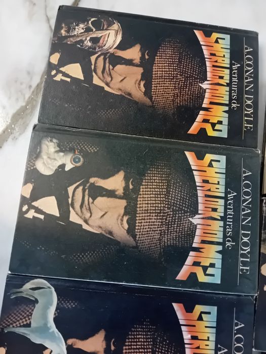 Conjunto de 7 Livros Colecção Sherlock Holmes