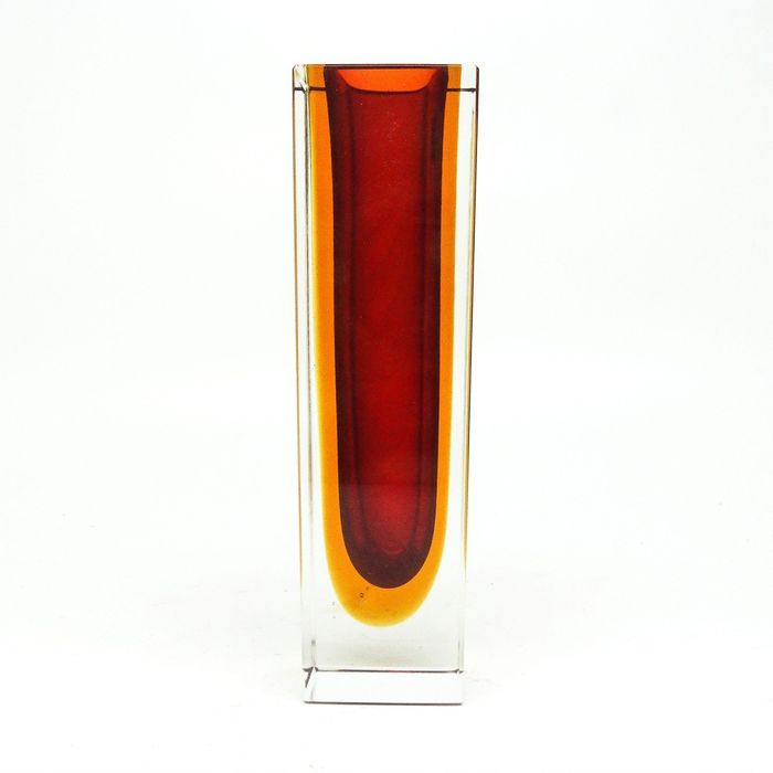 M3P MURANO - Wazon Mandruzzato 1950 czerwony