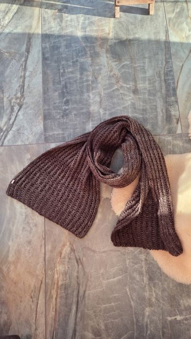 Szal 2 metry modna czekolada