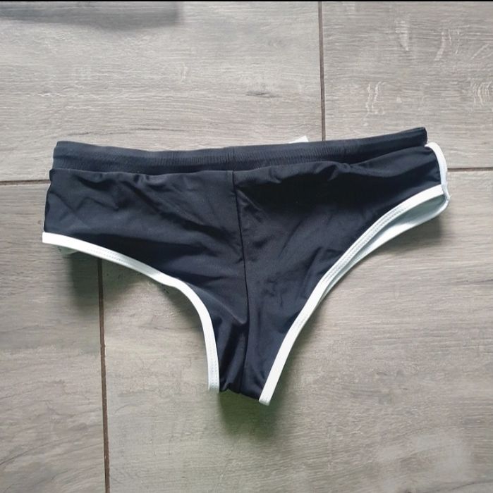 Nowy dół od stroju kostiumu kompielowego czarne majtki bikini Shein S