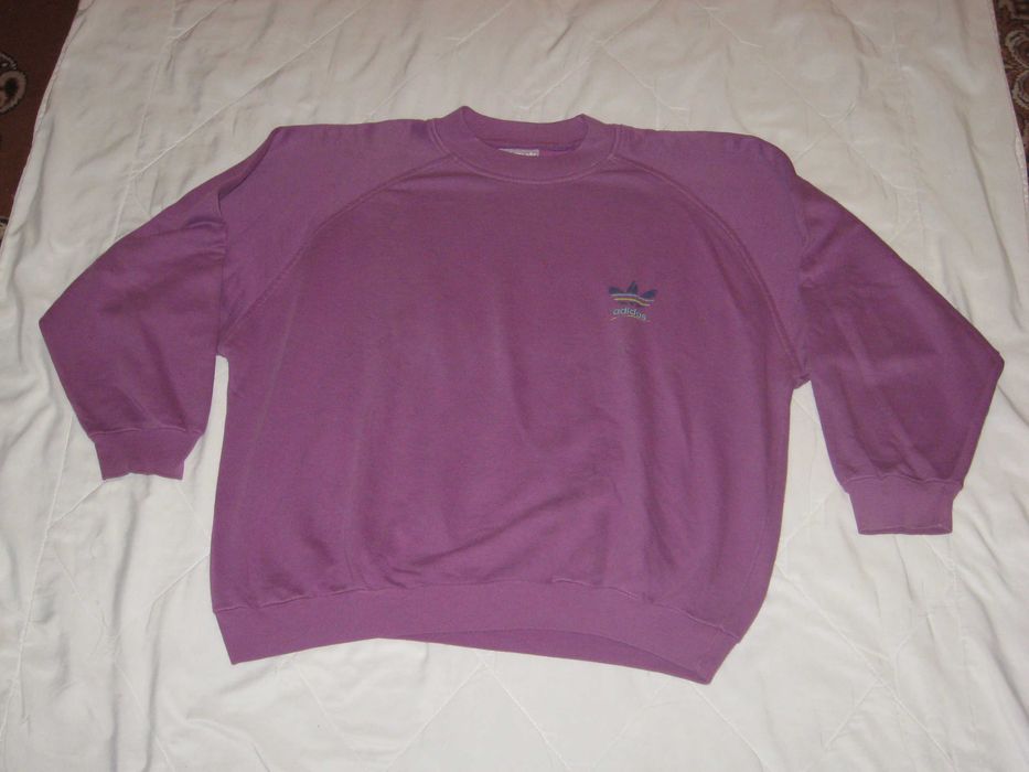 Bluza adidas fioletowa bardzo duża vintage lata 90. 3xl 4xl xxxl xxxxl