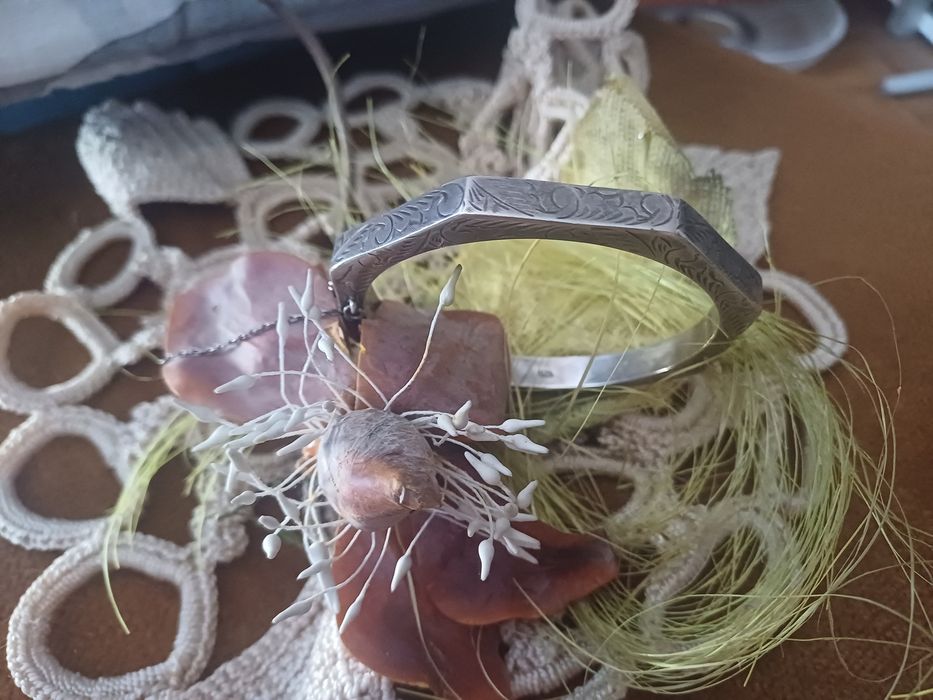 Adwerdiańska bransoletka, srebro ,lata 50