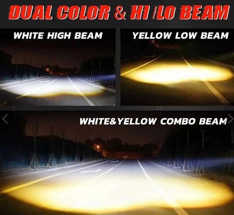 Светодиодная линзованая Led фара|противотуманки|ПТФ|ДХО