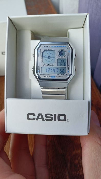 Casio A130WE Prateado - Novo e Original