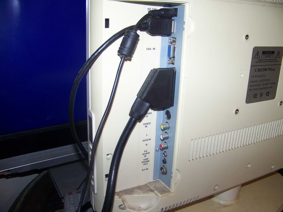 televisão CROWN 19" - hdmi/scart