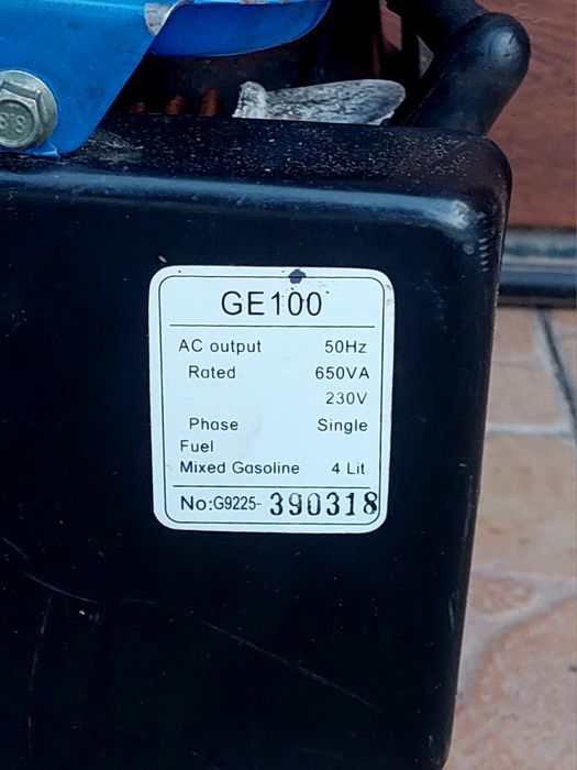 Генератор бензиновий Blackspur GE100 650W Англія