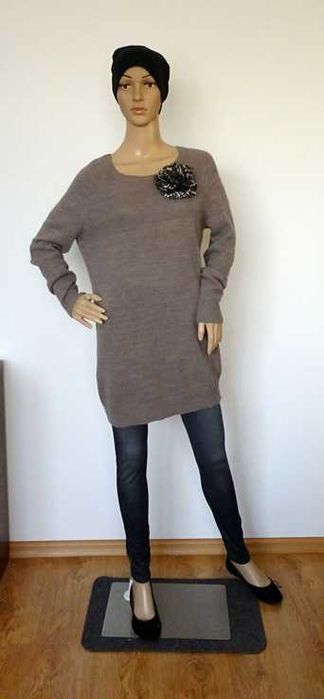 Sukienka długi sweter Samsoe Samsoe S M 36 38 wełna angora