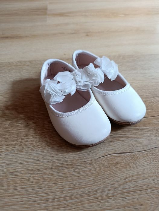 Baleriny dziewczęce białe 22