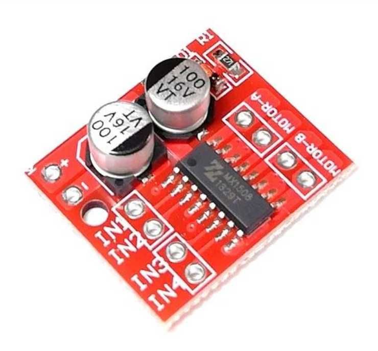 Драйвер двигуна 2-канальний H-міст MX1508 L298N Mini для Arduino (LKMTR_852088)