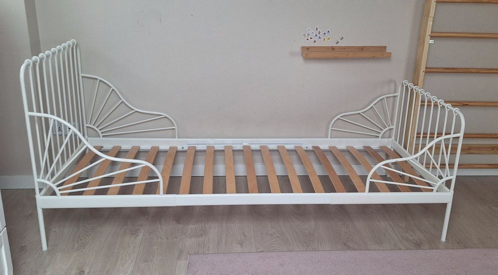 Łóżko rosnące Ikea Minnen białe 80x160-200