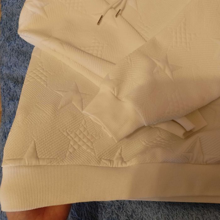 Bluza damska XL, biała, wzór