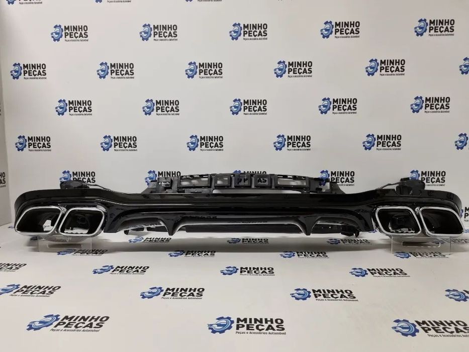 Difusor Traseiro Mercedes Class E(W213)Look E63 AMG(Ponteiras Cromadas