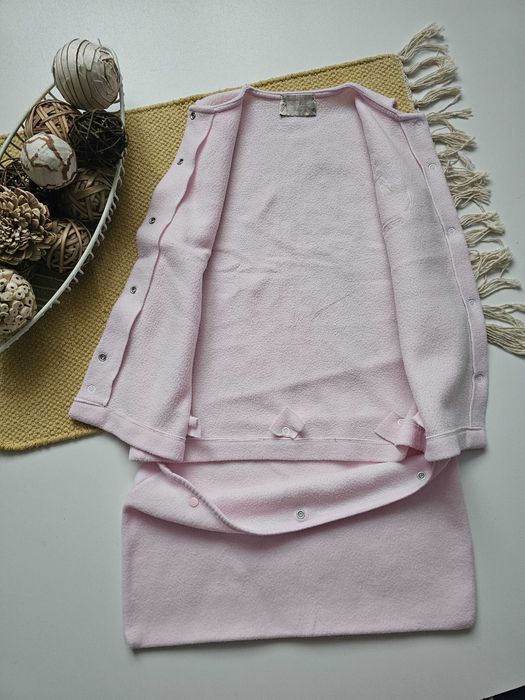 Śpiworek do spania z polaru pudrowy róż, odpinany dół - Peter Rabbit