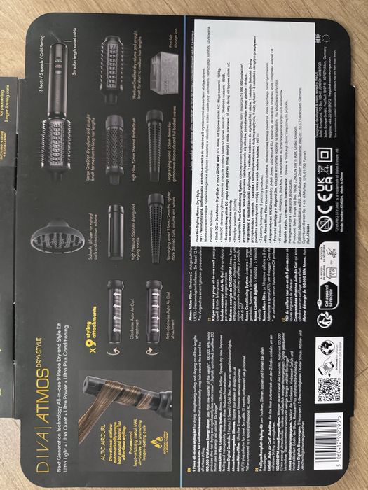 Diva Atmos Dry+Style 9w1 wielofunkcujna suszarko-lokowka do włosów