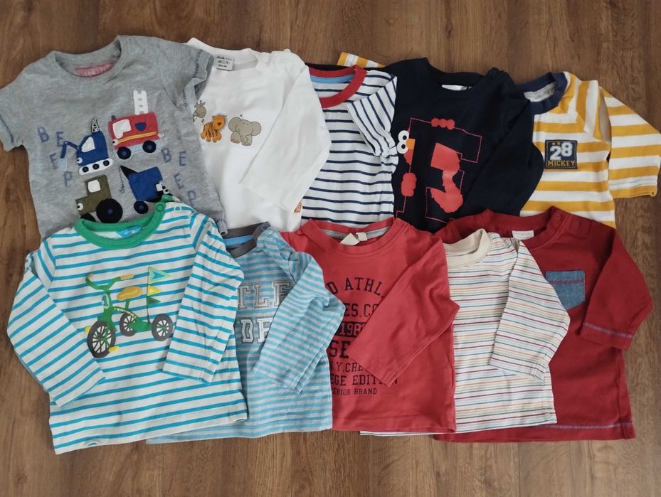 Paka ubrań 42 sztuki dla chłopca rozmiar 68 w bardzo dobrym stanie