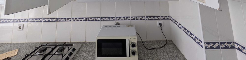 Placa a gás e microondas