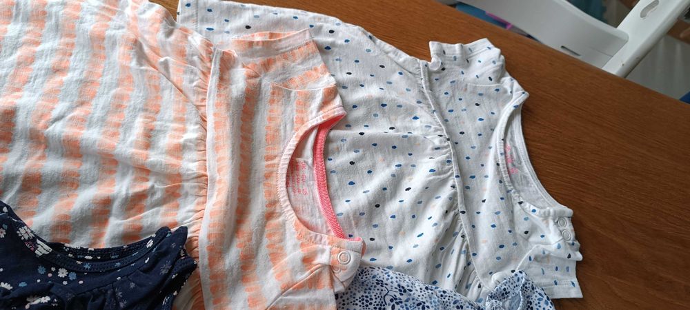 Sukienki letnie dla dziewczynki 3-6 mięs 62-68 h&m f&f