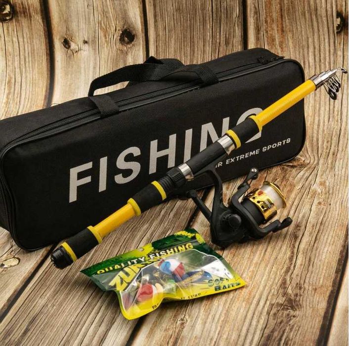 Cana de Pesca Nova Bolsa e acessórios