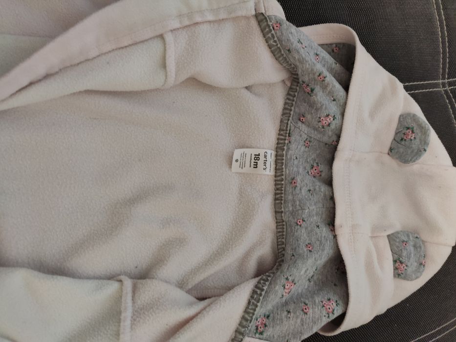 Флисовый ромпер carters человечек комбинезон на 18м