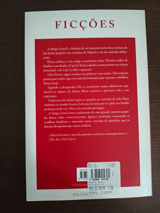 Livro A amiga genial de Elena Ferrante novo