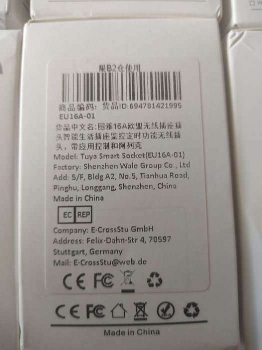 Inteligentne gniazdo Wifi Tuya 16A pomiar energii licznik smart home