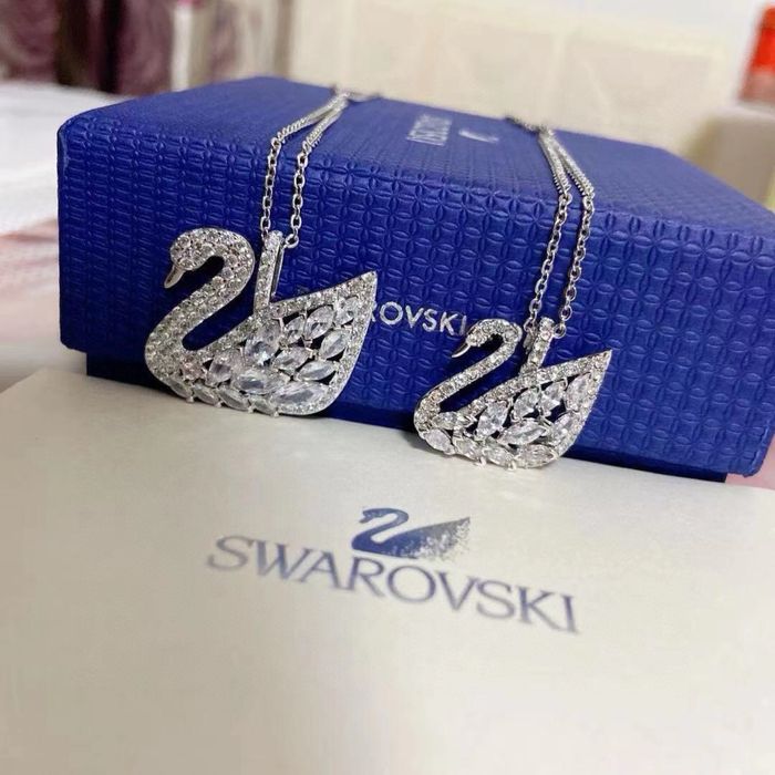 Подвеска Swarovski swan lake / Цепочка, Ланцюжок Swarovski сваровски