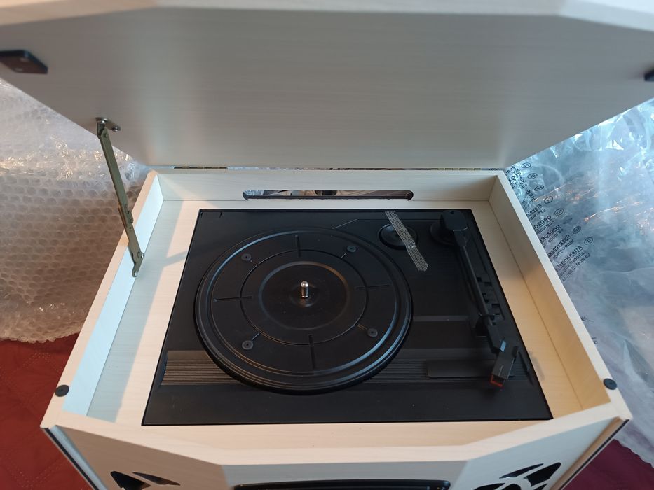 Програвач вінулу Auna NR-620, CD,USB,SD,FM, Tape, білий