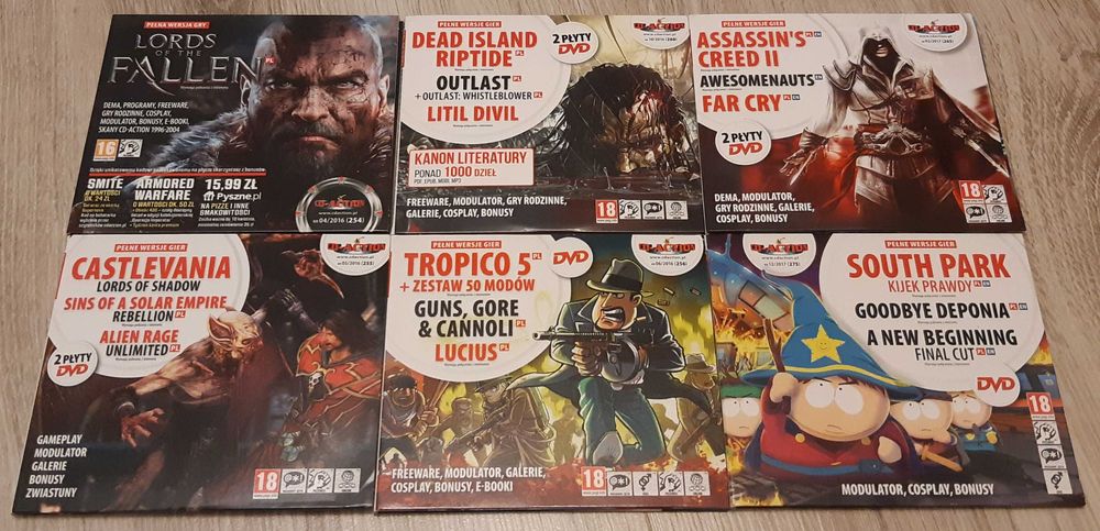 CD-Action płyty z grami od 2010 do 2017